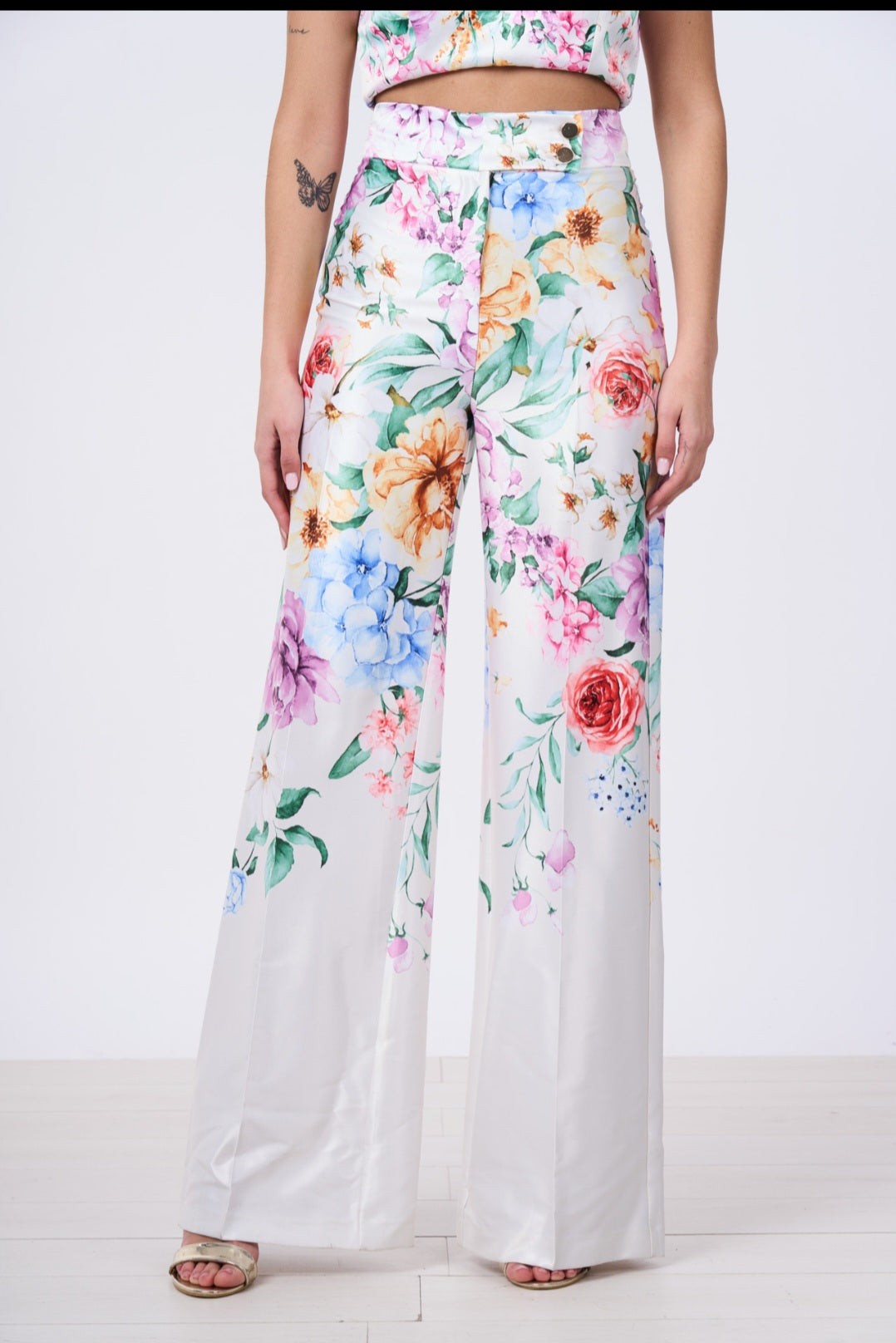 Pantalone fiorato