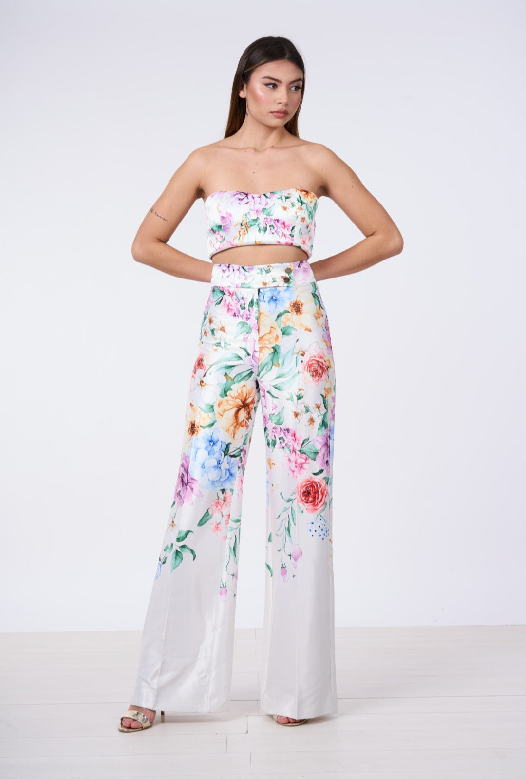 Pantalone fiorato