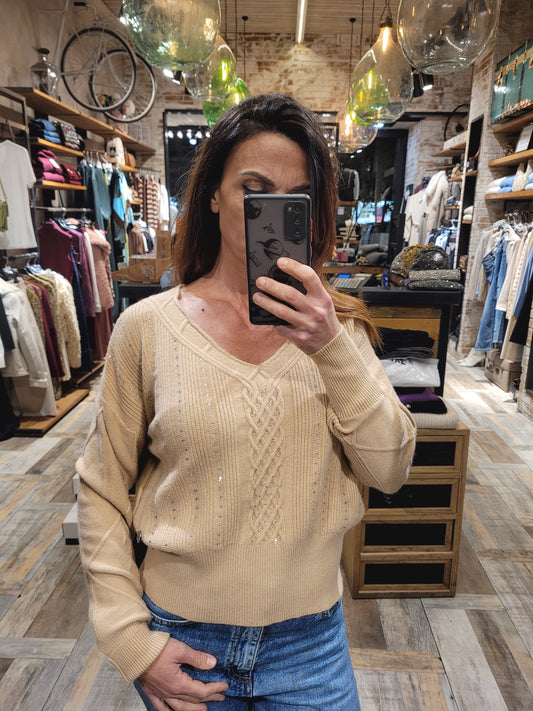 Maglia con strass TakeTwo