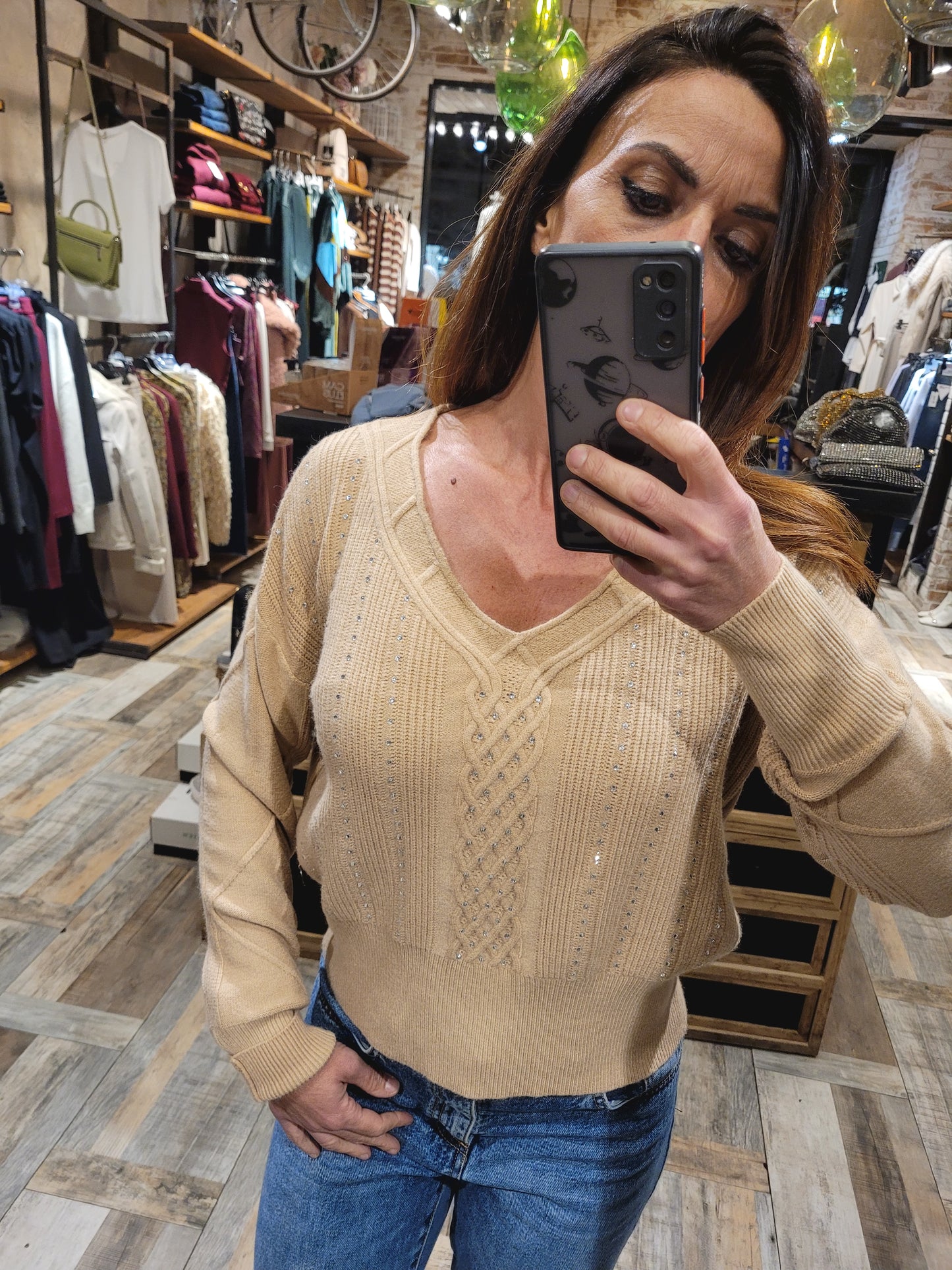 Maglia con strass TakeTwo