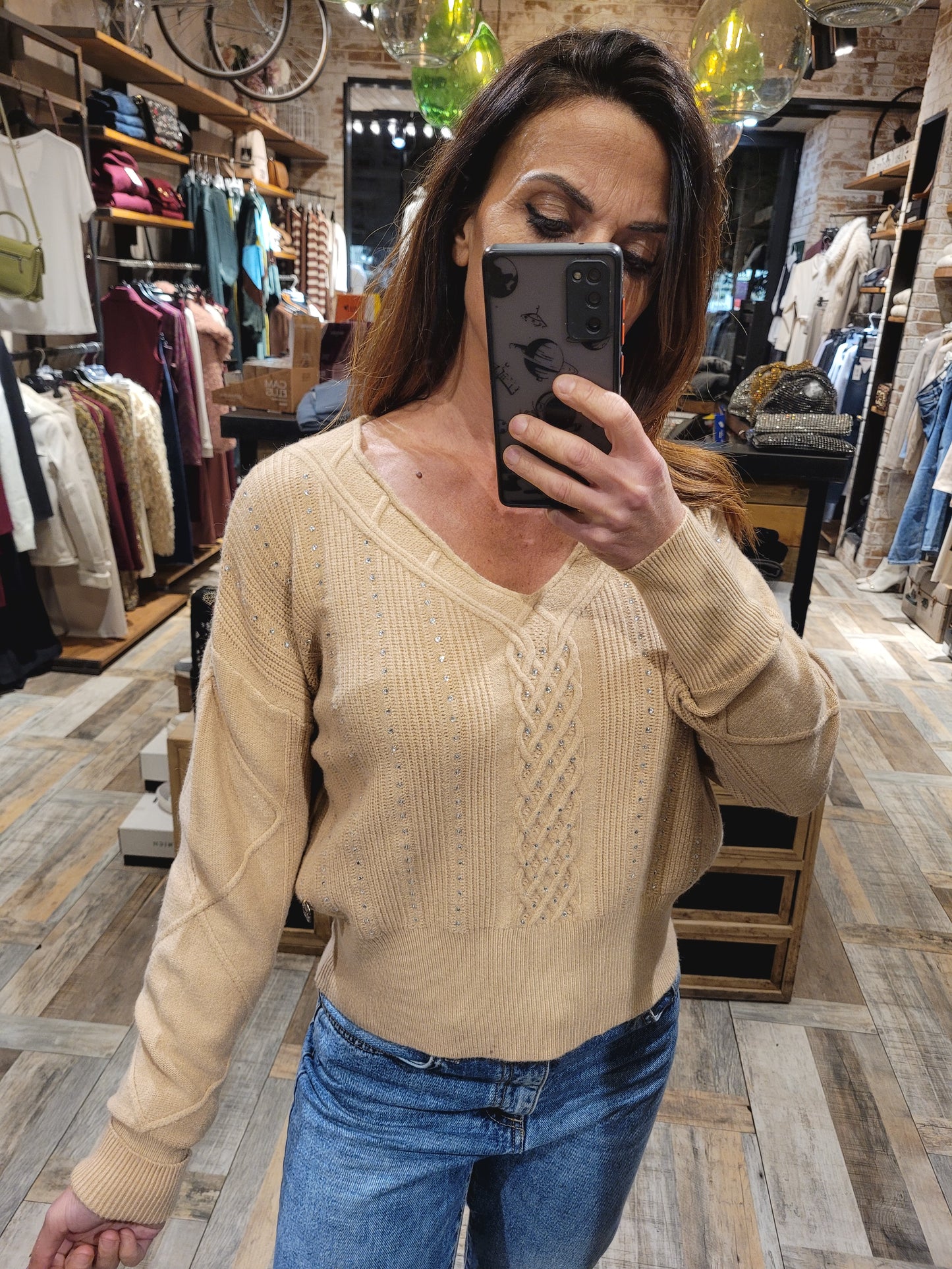 Maglia con strass TakeTwo