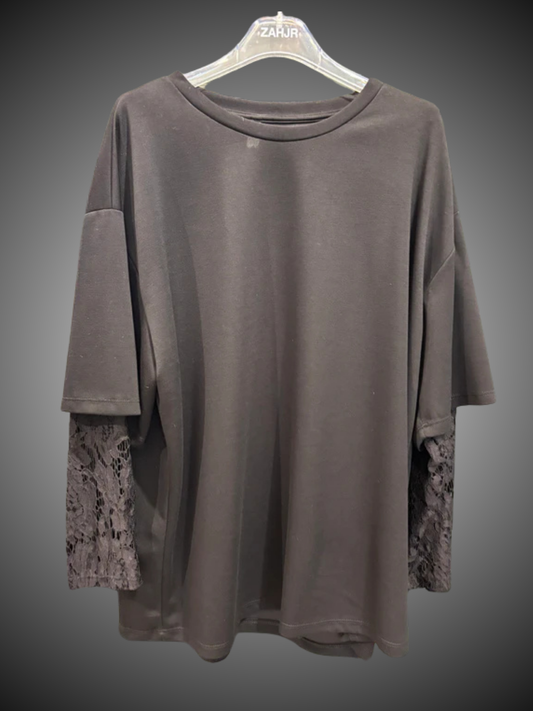 Felpa con pizzo Zahjr