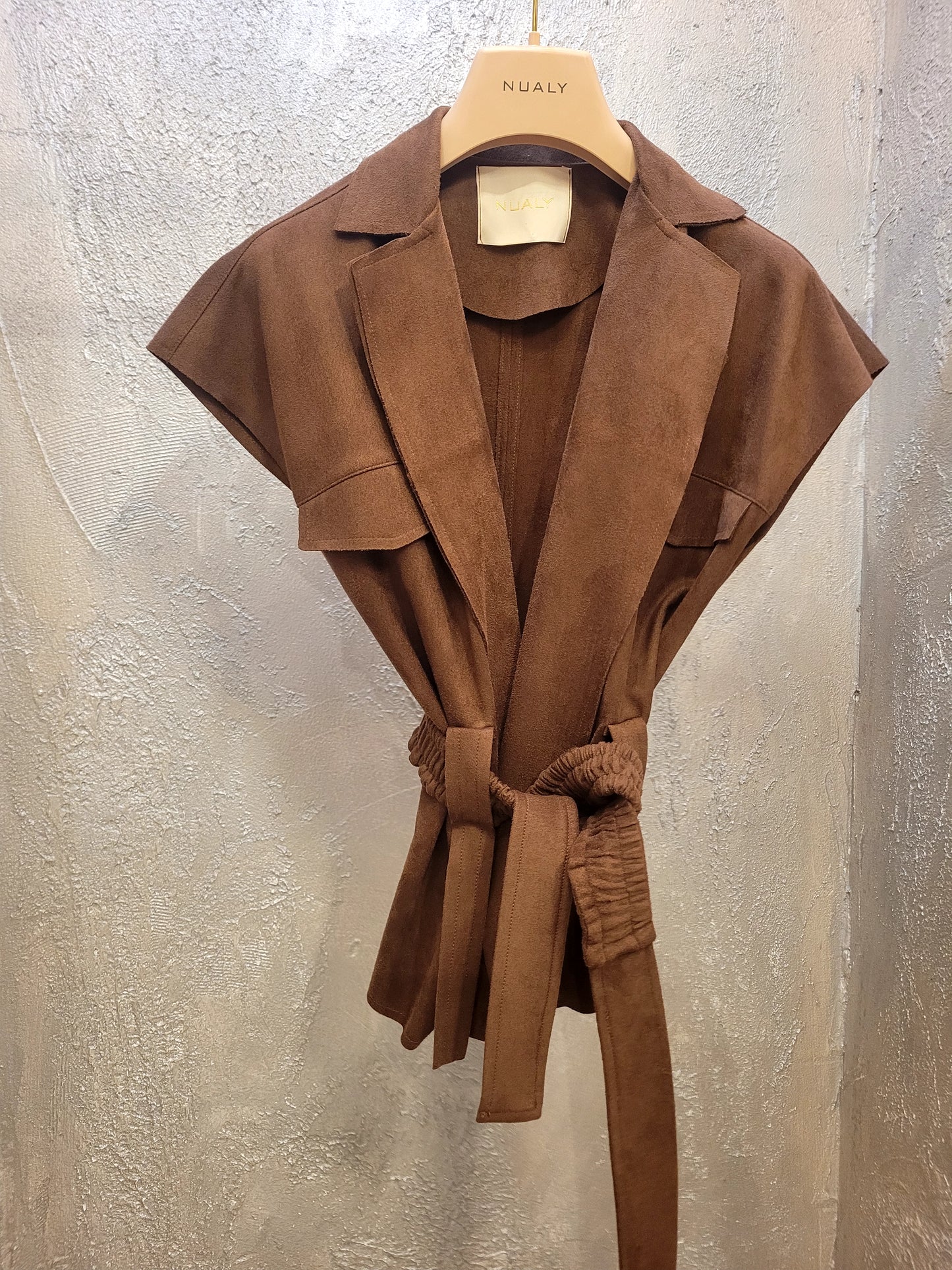 Gilet in suede Nualy