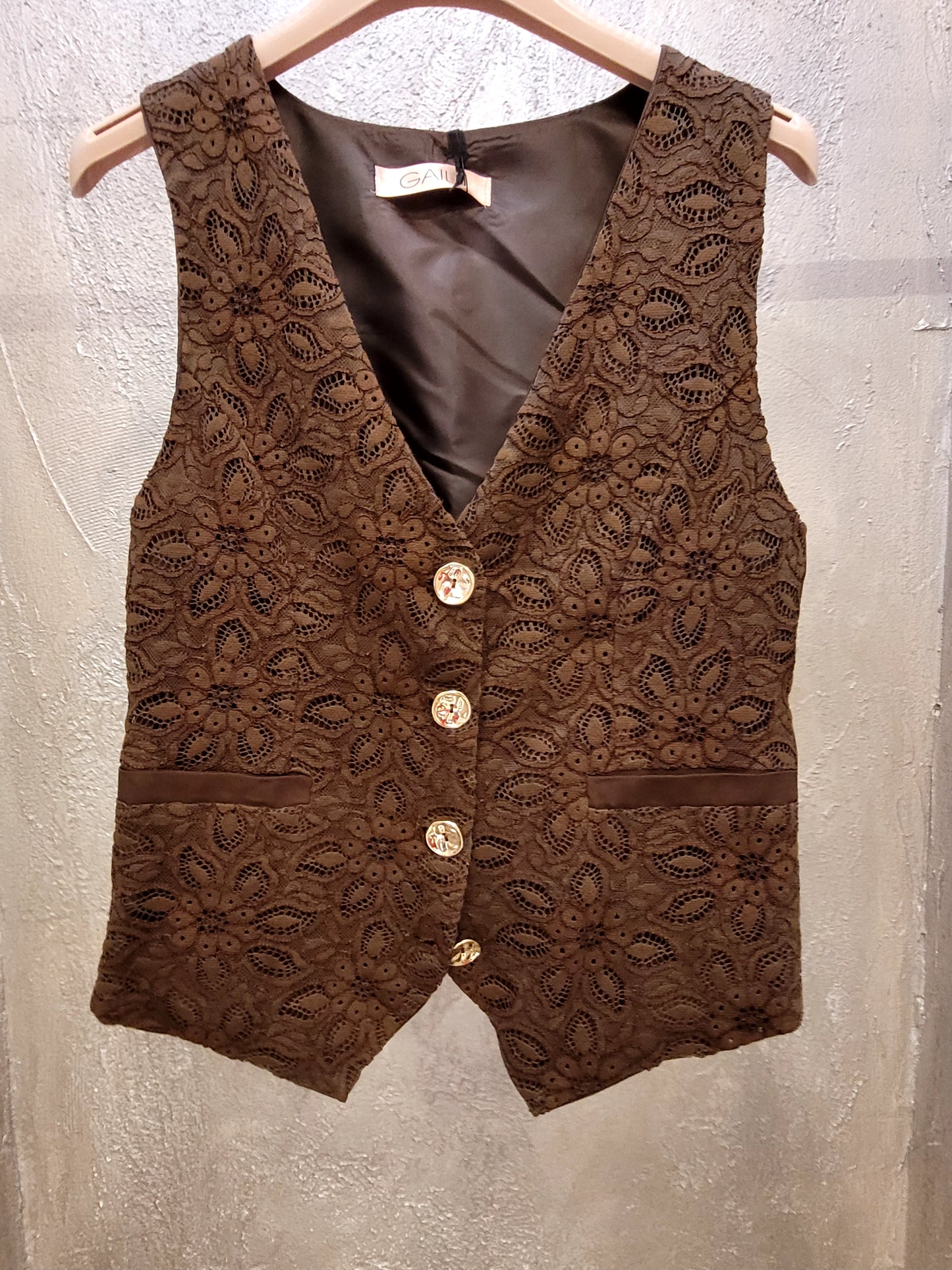 Gilet in pizzo Gaile'