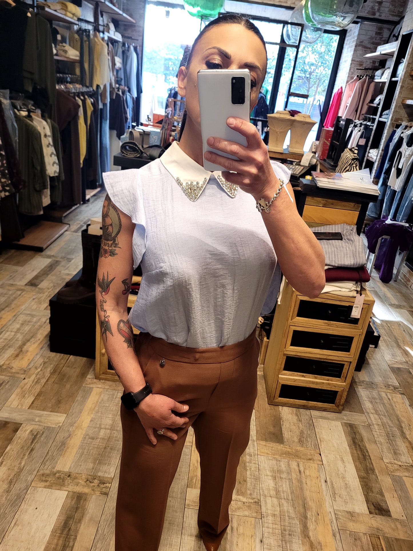 Blusa con colletto Jene'