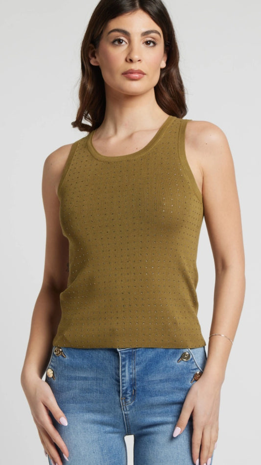 Canotta con strass Sarah Chole
