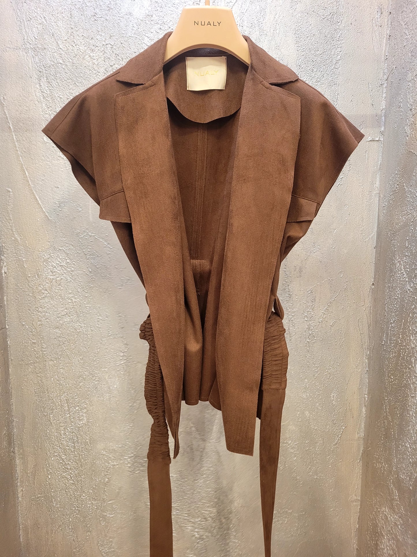Gilet in suede Nualy
