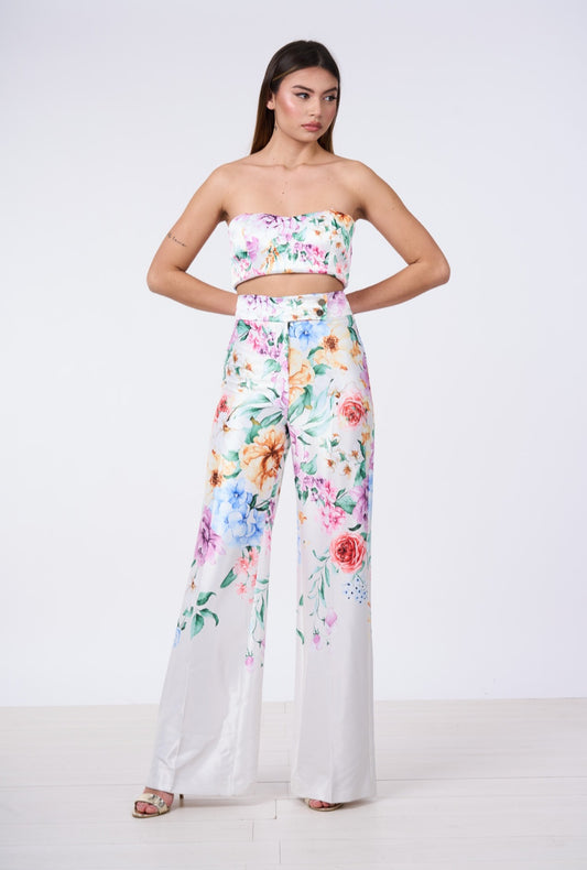 Pantalone fiorato